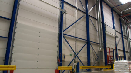 Liquid retaining fire resistant up-and-over doors - Protec Industrial Doors