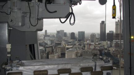 Tore und Antriebe in den obersten Etagen des Shard London.