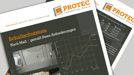 Brochüre Schallschutztore Protec Industrial Doors